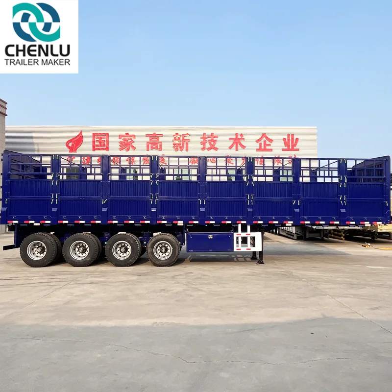 مقطورة نصف مقطورة سياج 4 محاور