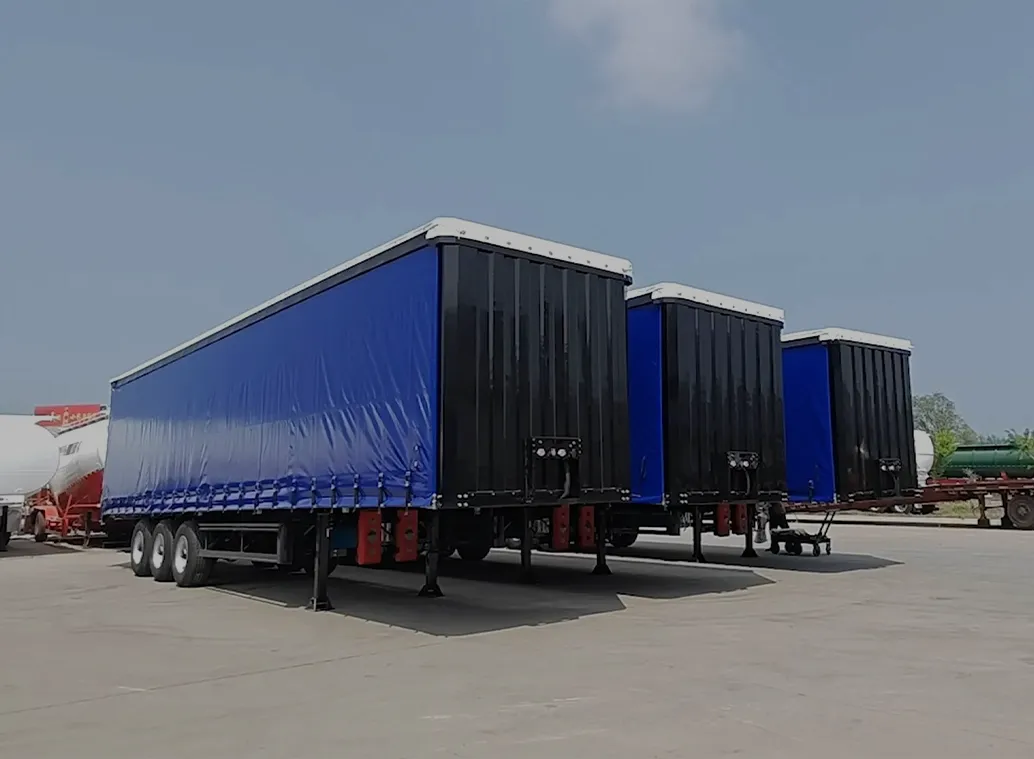 Curtain side semi trailers export to Africa