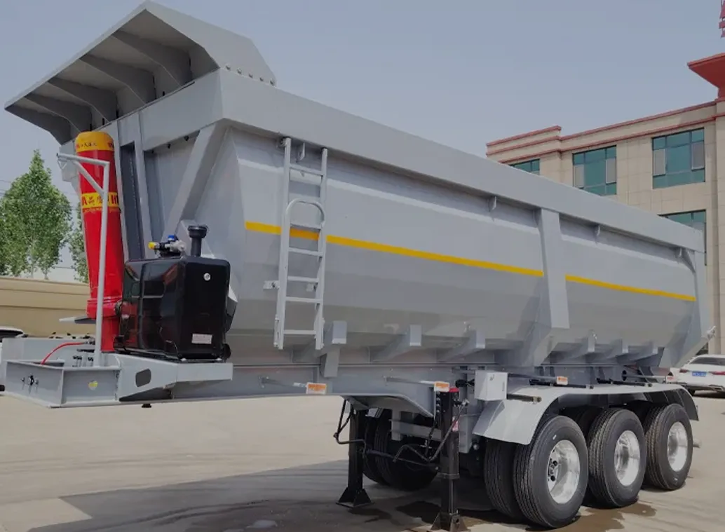 نصف مقطورة تفريغ نصف مقطورة طلبها العميل من بنما