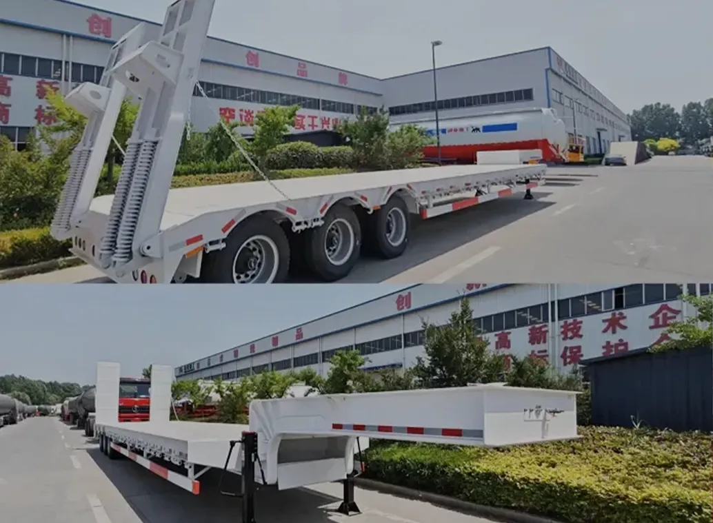 Successfully delivered white low-bed semi-trailers, and customer satisfaction hit a new high