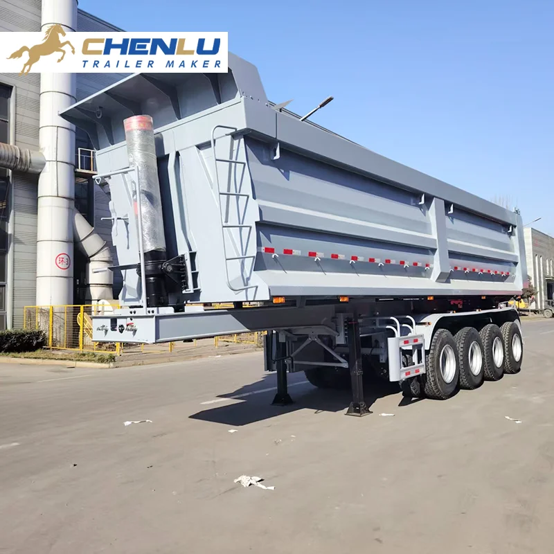 Tri axle dump trailer