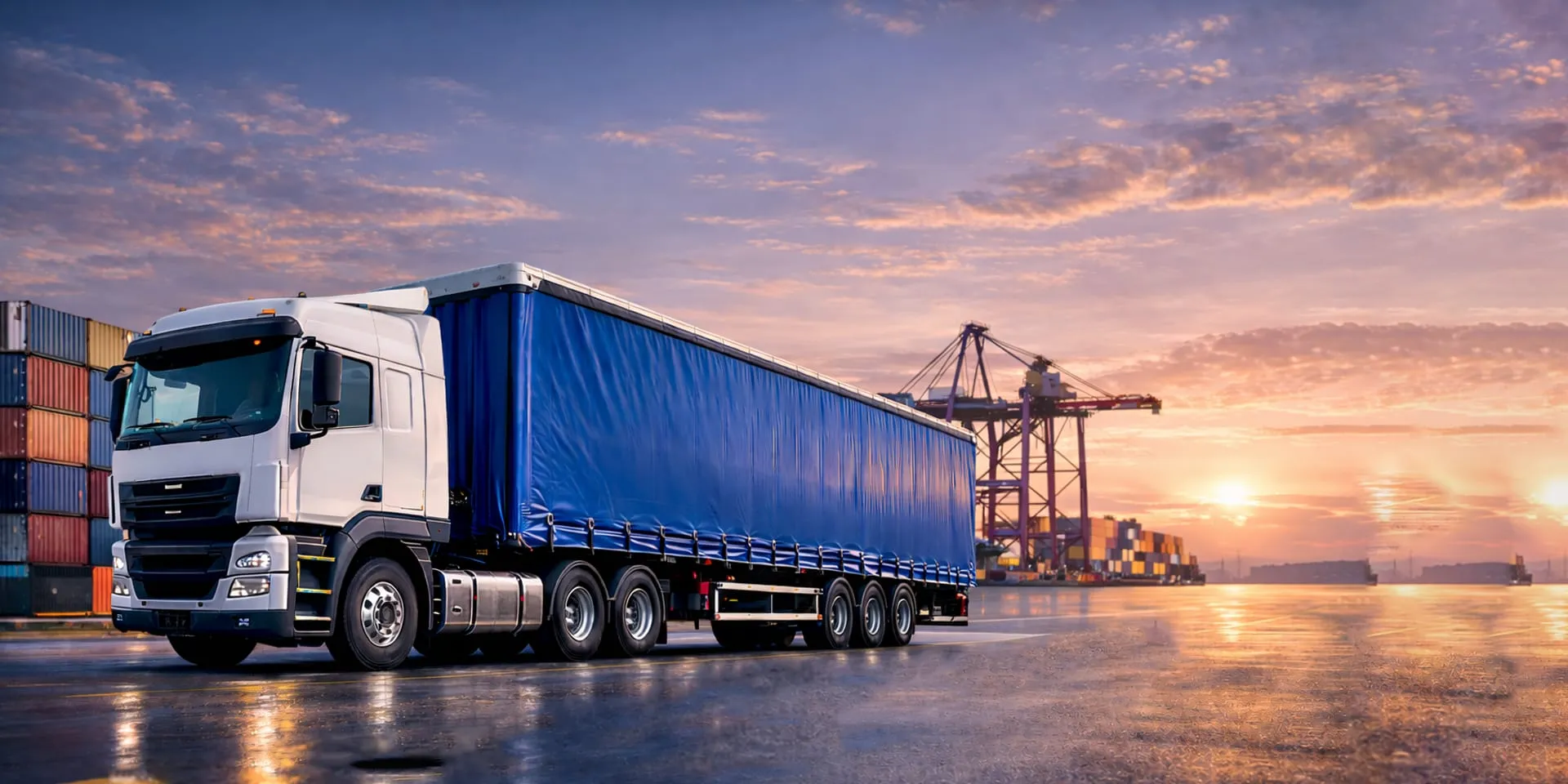 النقل بالحاويات والخدمات اللوجستية