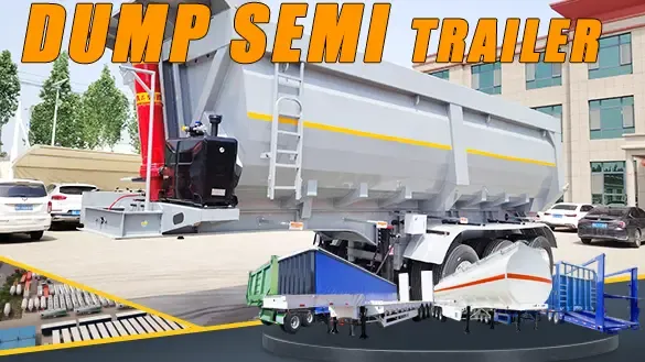 25m³ Dump Semi Trailer with German Axles — Built for Heavy-Duty Hauling!