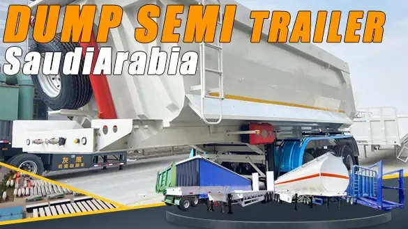 25CBM Dump Semi Trailer – Lightweight, Fuel-Efficient & SABER Certified!