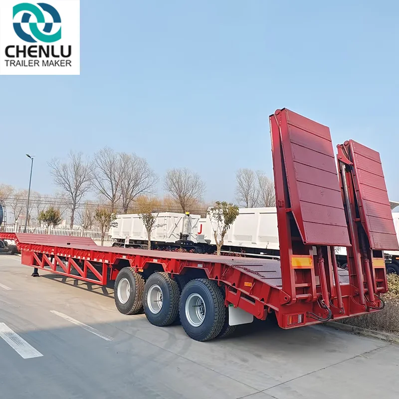 lowbed semi trailer