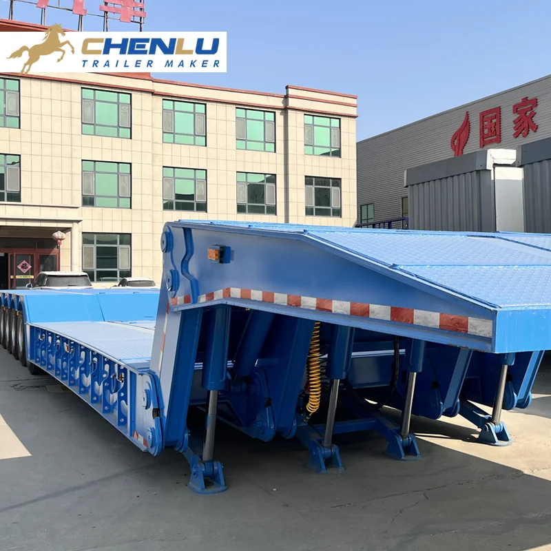 lowbed semi trailer