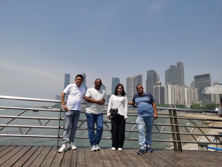 Brazilian business partner visiting the CHENLU factory